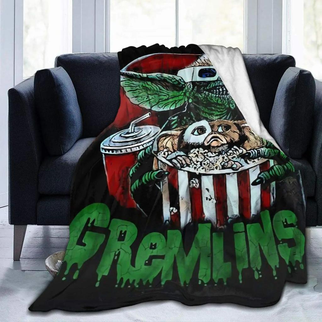 Big Mouth Bass Theme Blanket Washable Sofa Flannel Blanket Beach Blanket Home Office Decorative Blanket