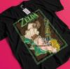 The Legend of Zelda T-shirt Link To The Past Funny Anime Black Shirt All Size AA187