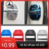 Car Sticker 4Pcs 3D Car Door Lock Cover Accessories For Mercedes Benz AMG W206 W204 W205 W212 W213 W221 W222 W223 W251 W464 W240