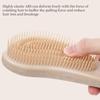 2pcs Magic Detanglng Hair Brush Set Scalp Massage Egg Shaped Wheat Straw Comb Anti-static Edge Hairbrush Salon Hair Styling Tool