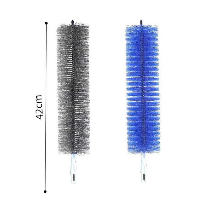 Flexible Fan Cleaning Brush 2 Pack Soft Fine Bristles Long Bendable Handle Duster for Kitchen Vent Hood Cleaning