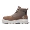 Durable Casual Waterproof Mid-Calf Outdoor Boots Men Boots Gray Brown A2M43M