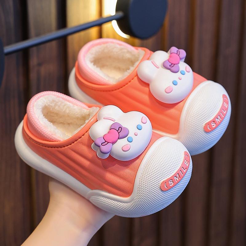 Children's Cotton Slippers   Winter Indoor Bottom Plush