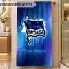 Beach Towelhertha Bsc Custom Name Text Personalized Soft Towel for Beach Pool Indoor Home Decor Gift