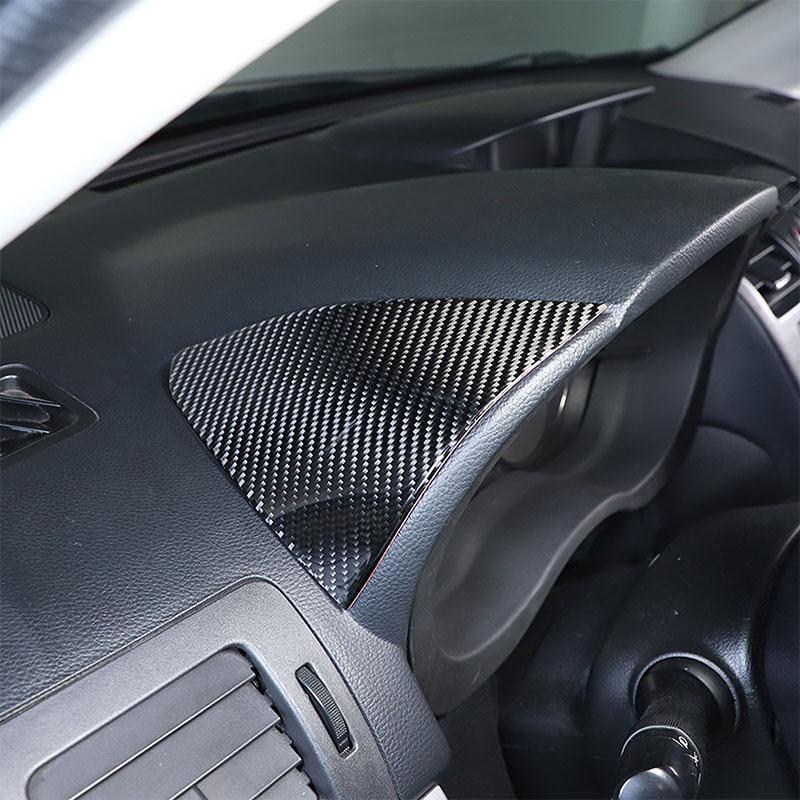 Para Subaru Forester 2013-18, tablero de Control Central de coche de fibra de carbono suave, cubierta de panel de ambos lados, pegatinas embellecedoras para coche