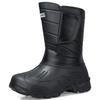 Winterstiefel zum Angeln, leicht, warm, rutschfest, Samt, Herren-Eisfischerschuhe, verdickt, wasserdicht, lässige Mid-Tube-Baumwollstiefel