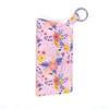 Pu Leather Sunglasses Storage Bag Printed Durable Hanging Sunglasses Portable With Keyring Sunglasses Pouch