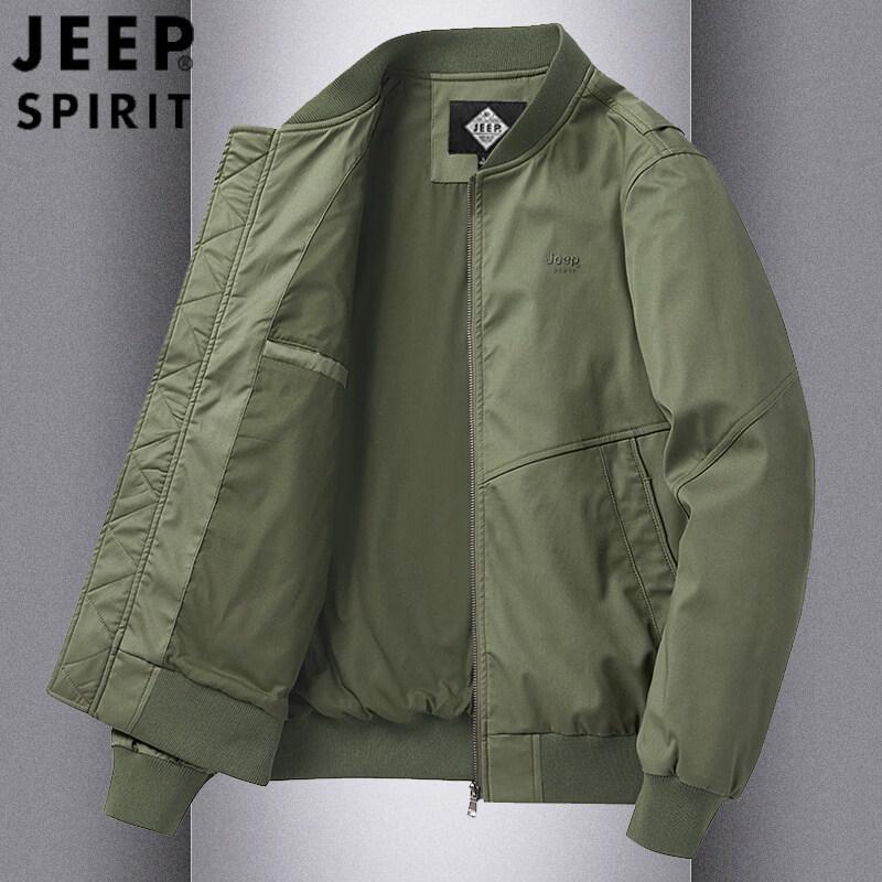 JEEP SPIRIT Men s Retro Bomber Jacket 4XL