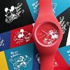 Ice Watch Pair Watches for Men and Women, Disney Collaboration, Unisex Silicone 40mm Medium Watch (No. 3 White/Red)
