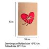 Valentine's Day Cards Birthday Gift Card Kraft Paper Holiday for Family Members