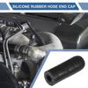 30mm L 6mm024" ID Black Car Silicone Rubber Hose End Cap Universal