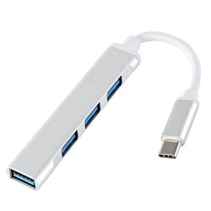 

USB 30 Hub 4 Port Extender OTG Splitter Adapter Docking Station for Phone Macbook Pro Air PC Laptop Computer Devices серебряный