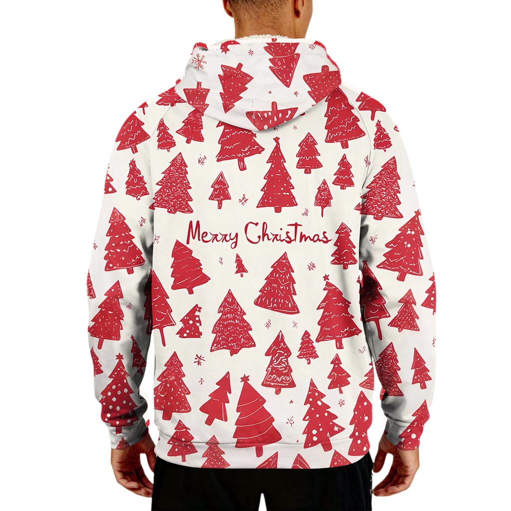 Men's Casual Long-Sleeve Fleece Hoodie With Pockets