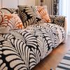 Leaf Retro Plush Sofa Cushion  New Light Luxury High-End Seat Cushion Autumn And Winter Non-Slip Sofa Cover Cloth Towel
