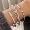 100% Solid 925 Sterling Silver Retro Bracelet for Women Men Vintage Handmade Simple Sparckling Narrow Bracelet Birthday Gift