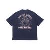adidas T Shirts Men's Ink Blue Crew Neck Moderate Straight Fit GN8184