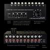 6 in 4 Out Sound Switcher Stereo Sound Switching Signal Source Switcher Selector Splitters Box Sound Signal Switching