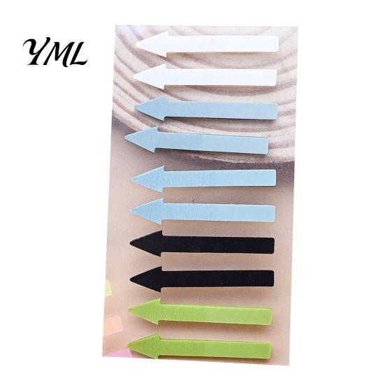 Arrow Index Tabs Tab Stickers, Translucent PET Page Markers, Removable Office Flags Colorful Sticky for Organizing Book And File Color Coded Stickers