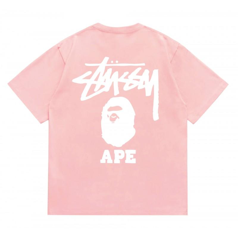 Tricou Bumbac Classic cu Imprimeu Ape Lightning Unisex Mânecă Scurtă Croială Largă Îmbrăcăminte Casual
