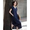 Elegant V-Neck A-Line Sleeveless Summer Dress