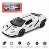 1/32 Scale Lambo LP770-4 Diecast Car Model, Alloy Pull Back Vehicle Toy with Sound and Light, 3 Open Doors, Gift for Kids Toddlers Boys Girls