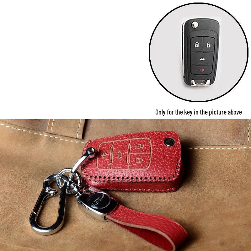 Leather Key Case for Buick Models: Excelle, Verano, Envision, GL8, LaCrosse, GL6, Regal, Excelle GT