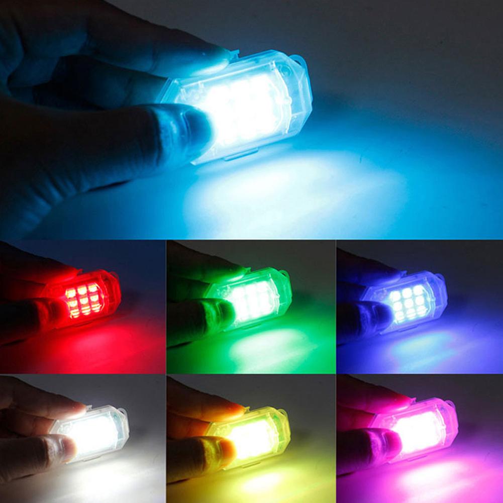 Motorcycle Wireless LED Strobe Light Remote Control Aircraft Light Navigation Warning Light Indicator For Car Bicycle Drone J1M9