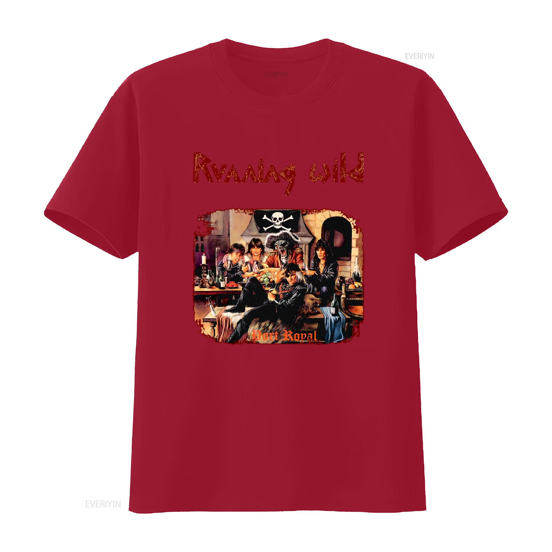

New DtgDtf T Shirt Running Wild Port Royal Design Available in S M L Xl 2 3 4 5 6 7Xl Sizes vintage Washed S