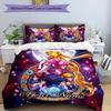 3pcs Custom Name Moonlit Adventure Printed Bedding Set Duvet Cover Closure Includes 1 Duvet Cover & 2 Pillowcases, Soft and Comfortable for All Season