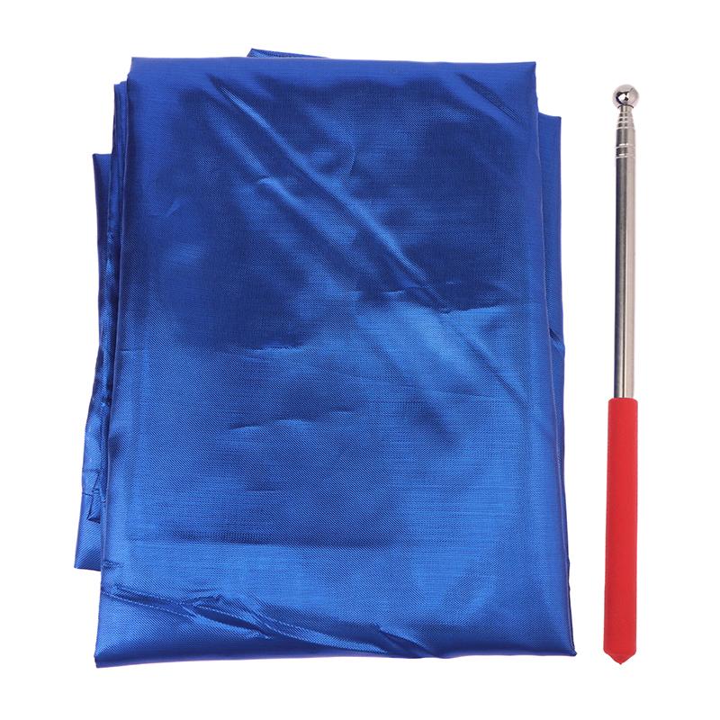Dance Props Flag With Telescopic Sticks 140*140Cm Multiple Colors Belly Dance Semicircle Flags Performance Props Accessories