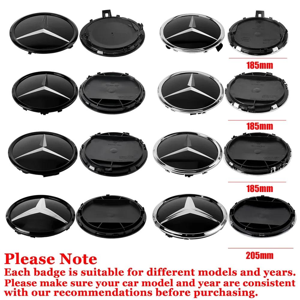 C200 E300 2026 Hot 1pcs Car Grill Emblem Star Badge Front Grill Logo For Mercedes Benz A C B V G E Class GLK GLA GL CLS ML GLC G