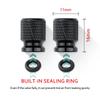 2 PCS Laser Logo For BMW S1000RR S 1000RR S1000 RR All Years Motorcycle Wheel Tire Valve Caps CNC Tyre Airtight Covers Black
