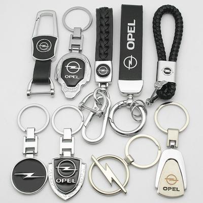 Metall/Leder Auto Schlüsselanhänger Abzeichen Emblem Für Astra Grandland Corsa Mokka Frontera Insignia Zafira Schlüsselanhänger Ringe Zubehör