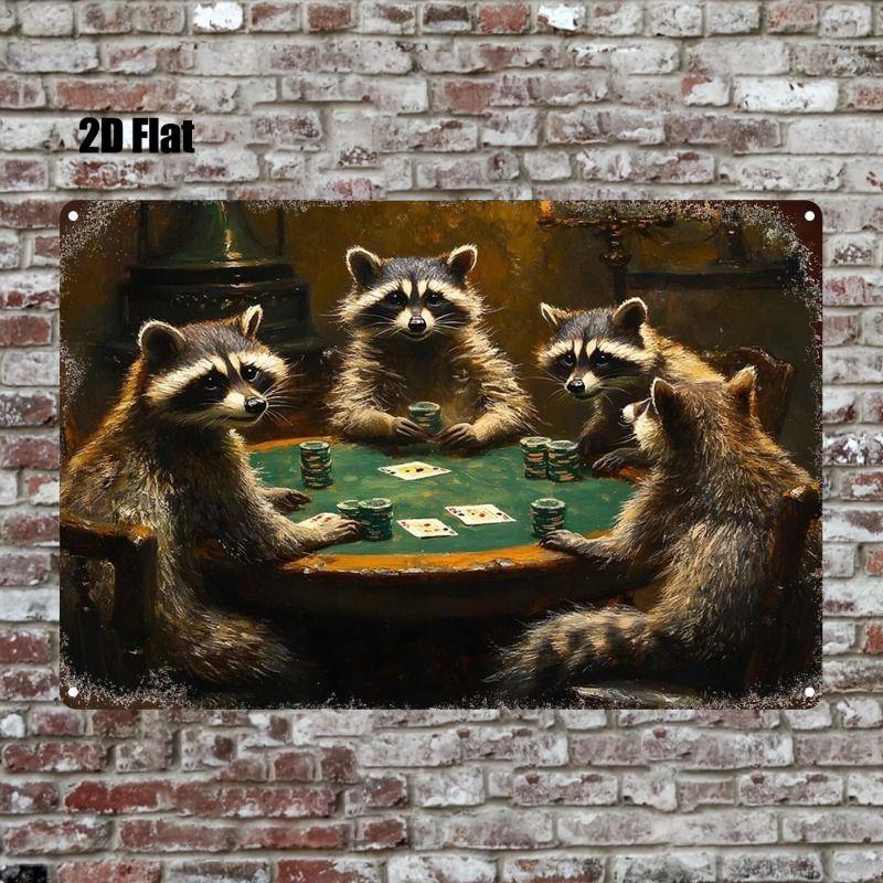 Playing Cards Poster Metal Sign 20x30cm Wall Art