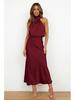 Elegant Satin Sleeveless Dress: High-End Spring/Summer Collection
