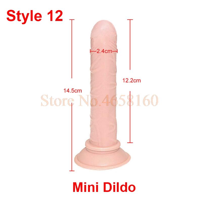 5 / 6 / 7 Inch Big G-Spot Dildo Strap-On Harness Kit Silicone Dildo Strapon Penis Bullet Vibrator Couples /  Lesbian Sex Toys