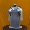 Royal Women's Chainmail Armor Set  Elegant Medieval Battle Gear with Pauldrons Gorget for , Cosplay Historical Reenactments