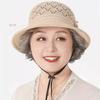 Sun Protection Sun Hat Breathable Weave Bucket Hat Lightweight Flower Pearl Woven Hat  Unisex