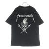 VINTAGE METALLIFUKINCA Metallica Crew Neck Short Sleeve T-Shirt Top Black Used 5 Unisex T-Shirt