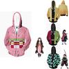 Demon Slayer Kimetsu No Yaiba Vibrant Soft Zipper Up Hoodie For Comfort