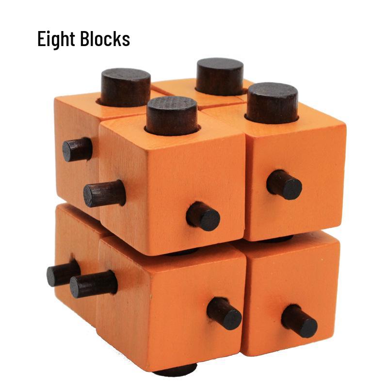 100-Piece Kongming Lock Wooden Puzzle Set for Kids and Adults