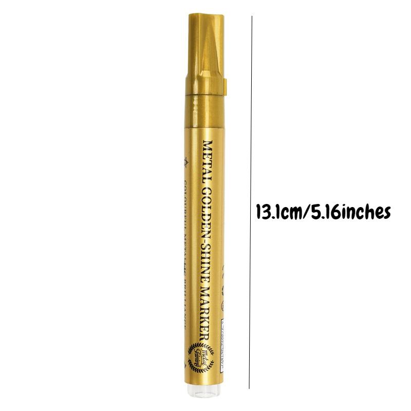 12 Colors Highlighter Graffiti Manga Art Metallic Colorful Paint Pen Art Marker Waterproof Marker Pen Supplies Stationery