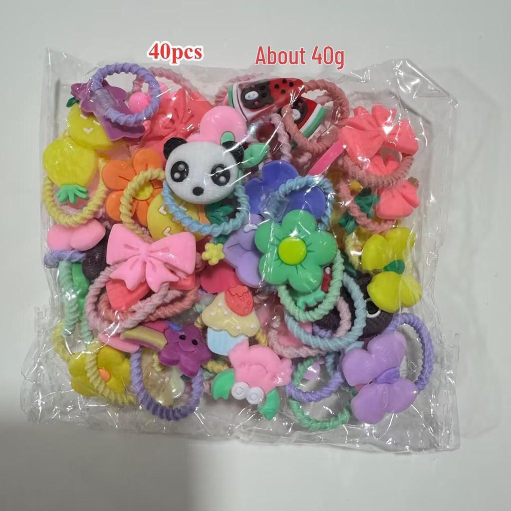 Non-Damaging High-Elastic Hair Ties: Gentle Rubber Bands for Kids' Hairstyles