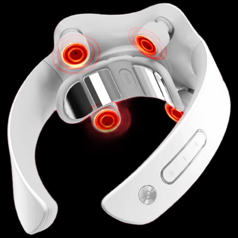 Bear Neck Massager with Red Light & Pulse Therapy