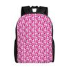 Pink Whales Heart Wahle Backpack Men Sporty Daily Mochila Large Capacity Laptop Bag Back To School Season