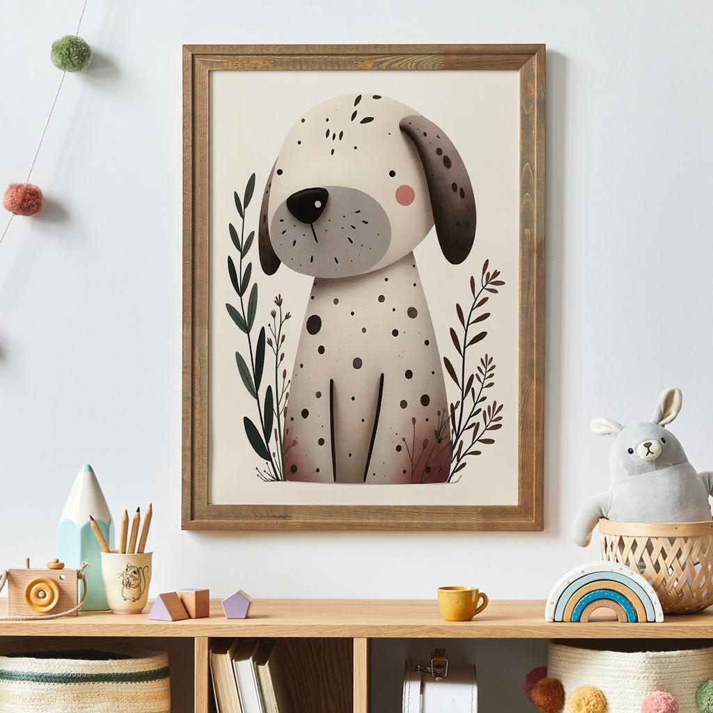 Plakat plakaty dla dzieci pies ilustracja