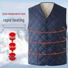 2025 Men's Thickened Velvet Cotton Vest for Autumn/Winter - Middle-aged & Elderly
