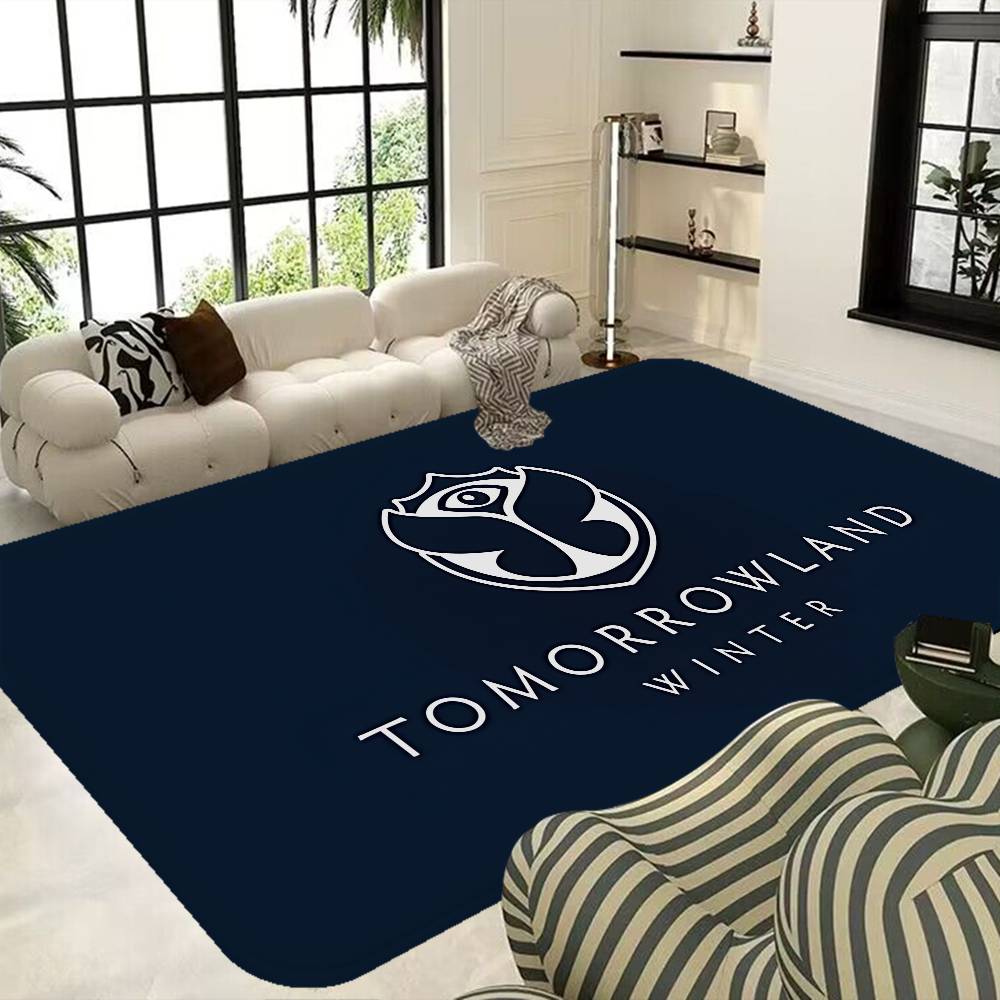 T-Tomorrowland Music Logo Floor Mat Nordic Style Home Doormat Bathroom-Toilet Mats Bedroom el Decor Mat