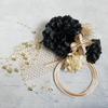 [Lomeri] Dahlia Hair Ornament with Pearl Shower - Perfect for Coming-of-Age Ceremony, Graduation Ceremony, Pre-Wedding Photoshoot, Wedding, Mizuhiki