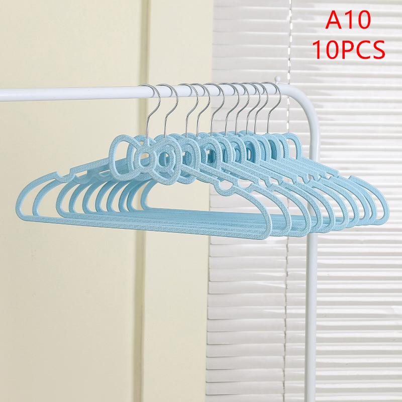 10Pcs Clothes Hanger Durable Heart-Shaped Multifunctional Hangers For Adult Children Clothing Hanging Supplies